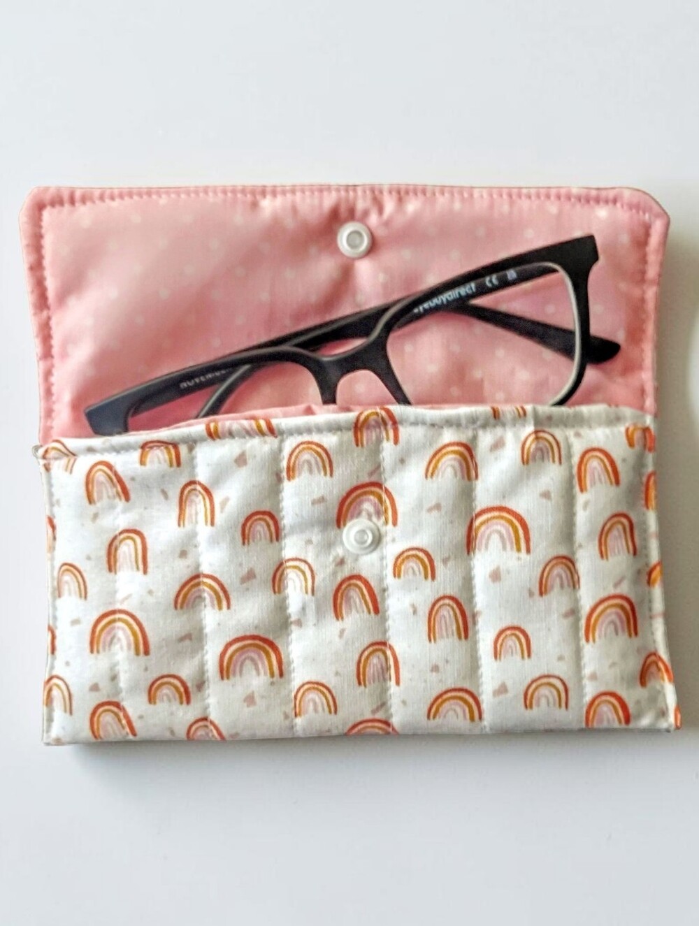 Handmade Quilted Fabric Glasses Case